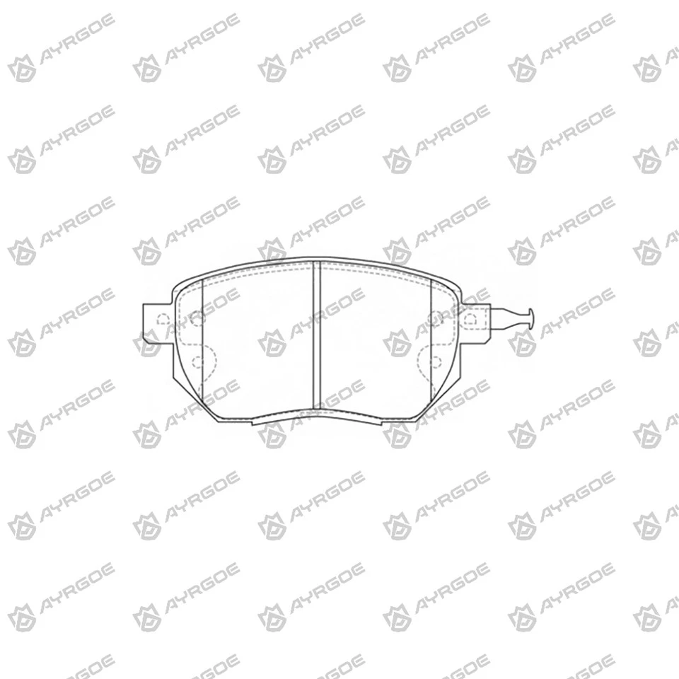 D1264 plăcuțe de frână pentru VW Scirocco 137.138