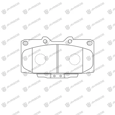 D1131M plăcuțe de frână pentru Subaru Impreza WRX G10GC
