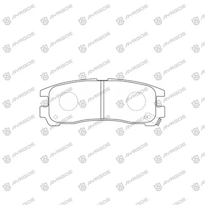 Plăci de frână D6024MH pentru Mitsubishi Lancer CS1A